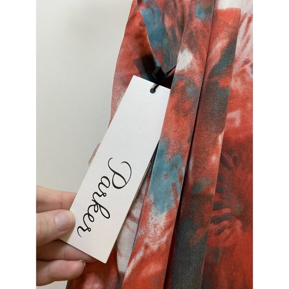 Parker Dress Womens XS Maxi Sleeveless Ruffle Abstract Floral NWT - Picture 4 of 6
